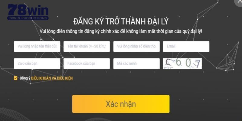 Đăng Ký Đại Lý 78WIN 5 Hướng dẫn chi tiết dễ dàng thực hiện đăng ký đại lý 78WIN