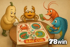 Hướng dẫn cách chơi lắc Bầu cua online tại 78WIN