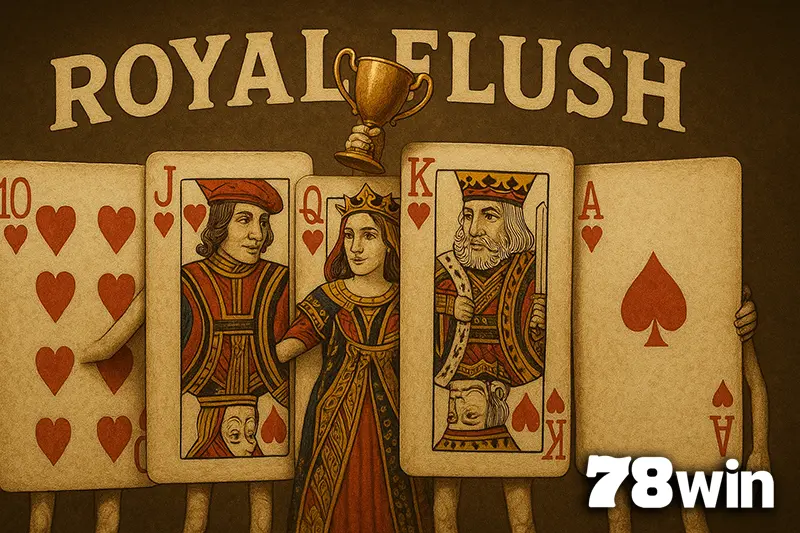 Hướng Dẫn Cách Chơi Poker Tại 78WIN – Từ Tân Thủ Đến Cao Thủ 6 Tổ hợp bài mạnh nhất trong Poker chính là Royal Flush - Thùng phá sảnh đến Át